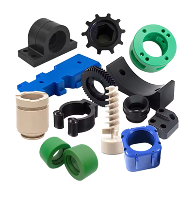 Green PE-UHMW Plastic Cnc Machining Customized Part